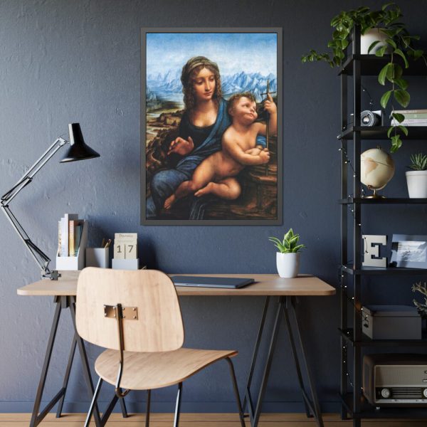 93831-130.jpg Madonna of the Yarnwinder by Leonardo da Vinci Framed Poster