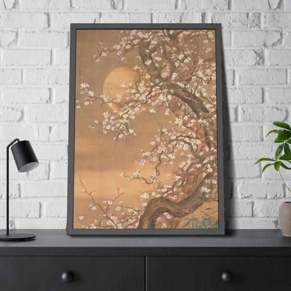 Gnarly Tree in Moonlight Framed Poster