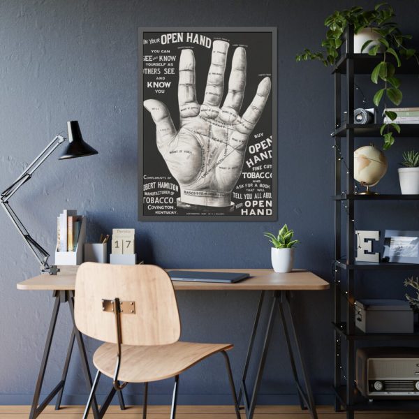 93831-158.jpg Open Hand Palm reading Framed Poster
