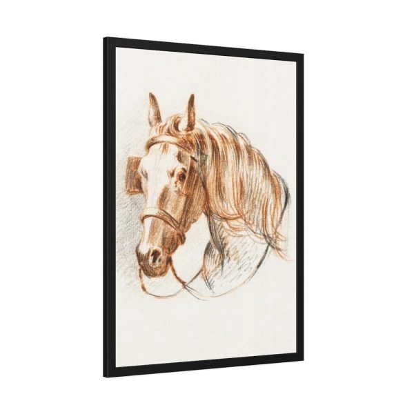 93831-165.jpg Head of a Horse With Blinkers by Jean Bernard Framed Poster