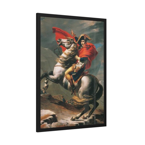 Napoleon Crossing the Alps by Jacques-Louis David Framed Poster
