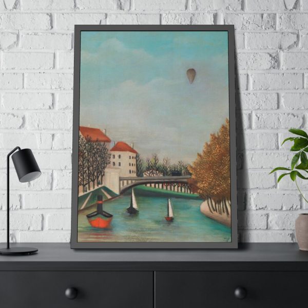 93831-191.jpg Study for View of the Pont de Sèvres by Henri Rousseau Framed Poster