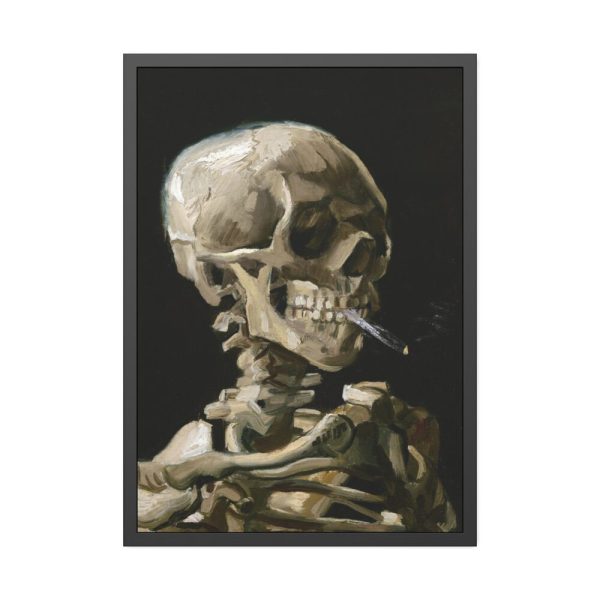 93831-200.jpg Head of a Skeleton With a Burning Cigarette by Vincent van Gogh Framed Poster
