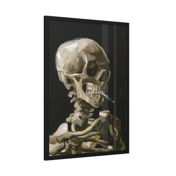 93831-201.jpg Head of a Skeleton With a Burning Cigarette by Vincent van Gogh Framed Poster