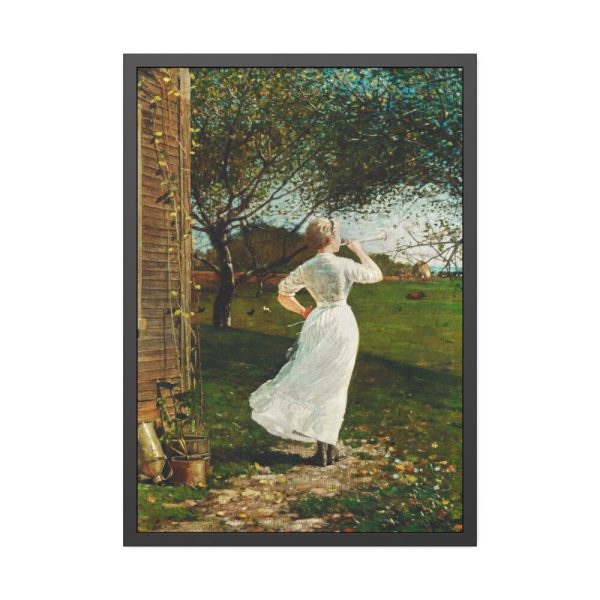 93831-40.jpg The Dinner Horne by Winslow Homer Framed Poster