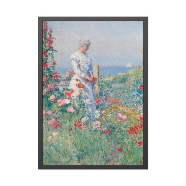 93831-56.jpg In the Garden by Frederick Childe Hassam Framed Poster
