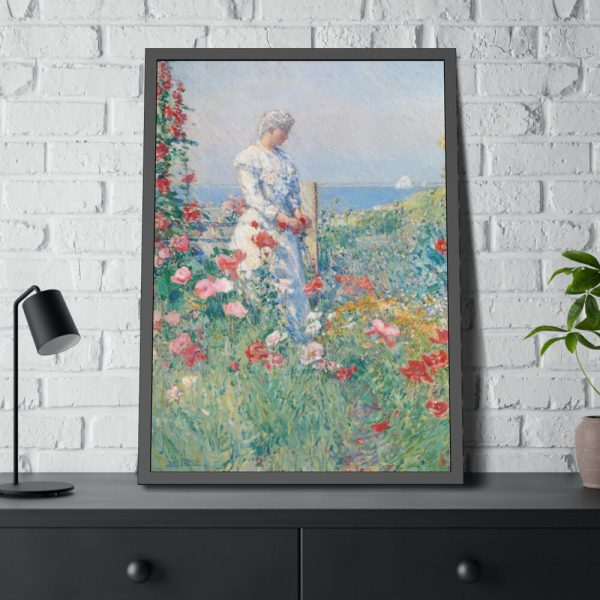 93831-59.jpg In the Garden by Frederick Childe Hassam Framed Poster
