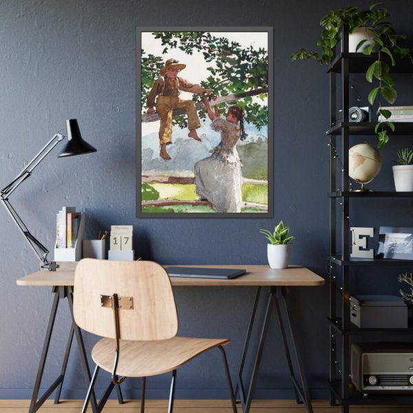 93831-66.jpg On the Fence Framed Poster