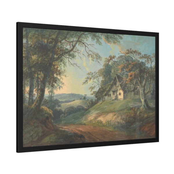 93854-1.jpg Cottage in a Landscape Framed Poster
