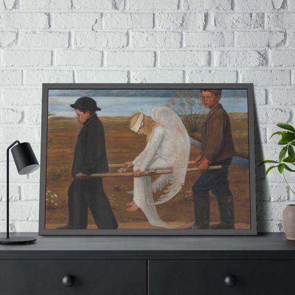 93854-103.jpg The Wounded Angel by Hugo Simberg Framed Poster