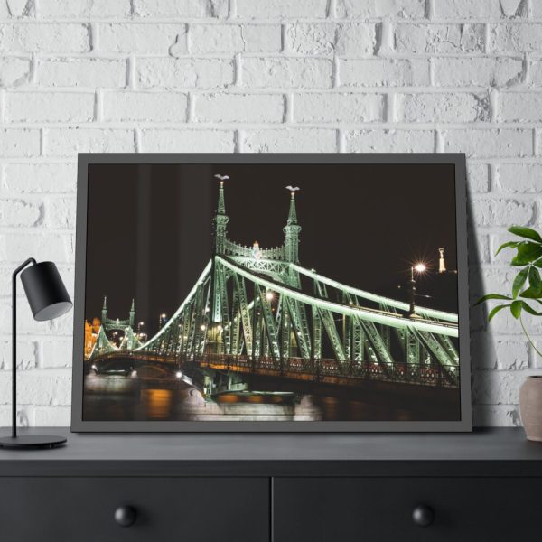 93854-131.jpg Budapest Liberty Bridge Franz Joseph Framed Poster
