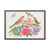 93854-164.jpg Brown Birds on Bouquet with Tulip Framed Poster