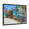 Vintage Truck on the Beach Framed Poster