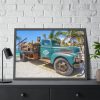 Vintage Truck on the Beach Framed Poster