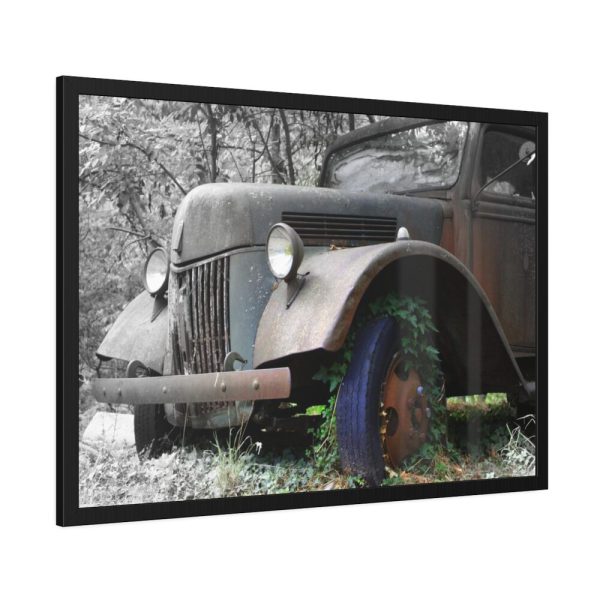 Deserted Old Broken Truck Framed Poster