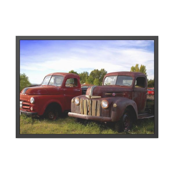 93854-184.jpg Old American Pickup Truck Framed Poster