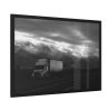 Truck on Highway 395 Indio United States Framed Poster