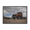 Broken Truck Left in the Desert Framed Poster
