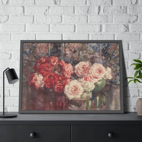93854-247.jpg Margaret Stoddart Roses Framed Poster