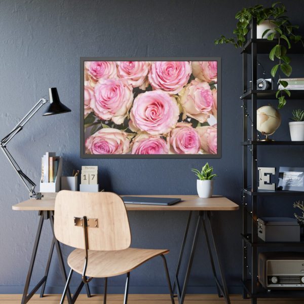 93854-258.jpg Rose Pink Roses Framed Poster