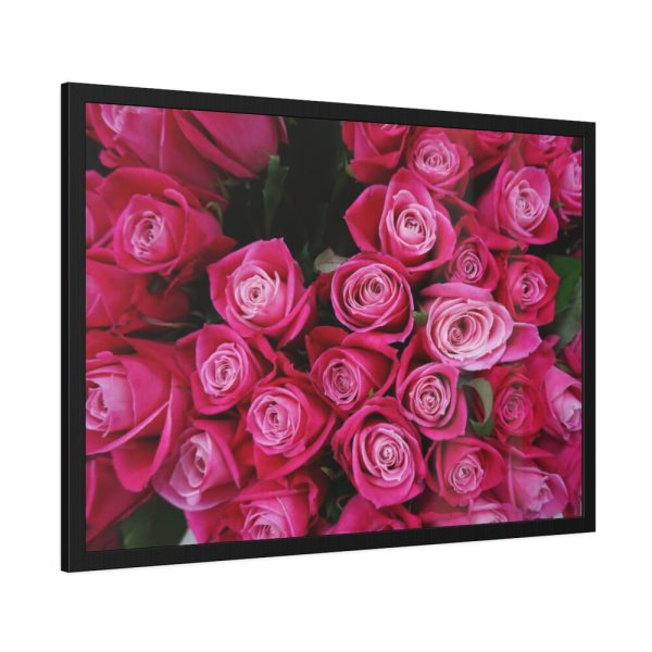 Flowers Rose Pink Bouquet  Framed Poster