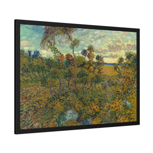 Sunset at Montmajour by Vincent van Gogh Framed Poster