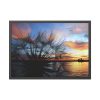 93854-308.jpg Dandelion Sunset Sillhouette Floral Framed Poster