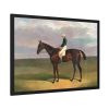 93854-317.jpg Margrave with James Robinson Up by John Frederick Herring Framed Poster