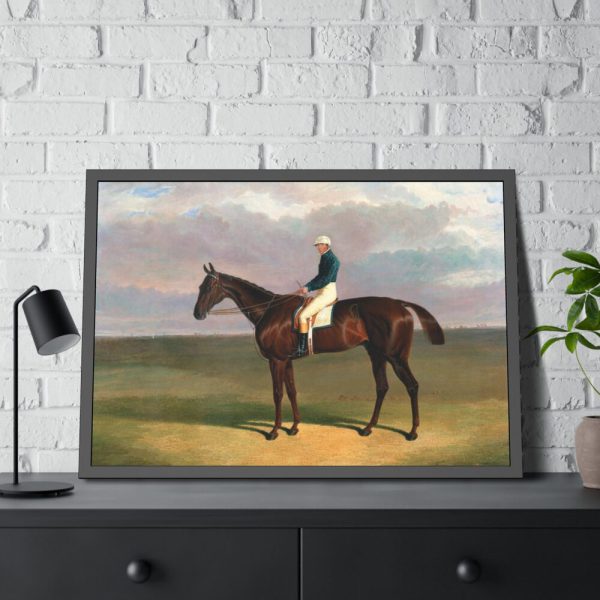 93854-319.jpg Margrave with James Robinson Up by John Frederick Herring Framed Poster