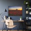 Red Poppies in the Sunset Framed Poster