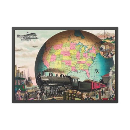 Twentieth Century Transportation by E.S Yate Framed Poster