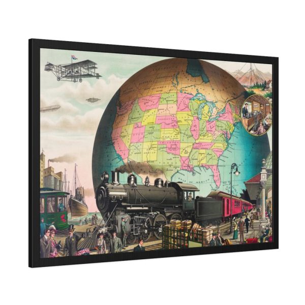 Twentieth Century Transportation by E.S Yate Framed Poster