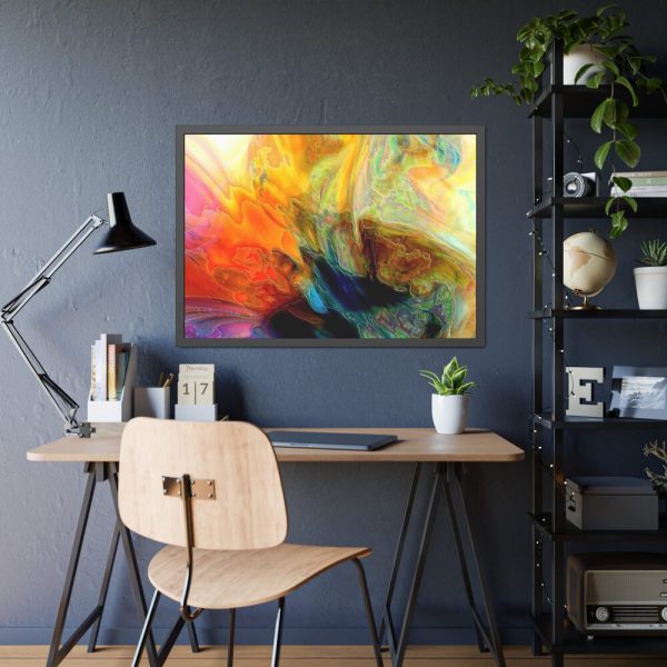 93854-358.jpg Colorfulness art Framed Poster