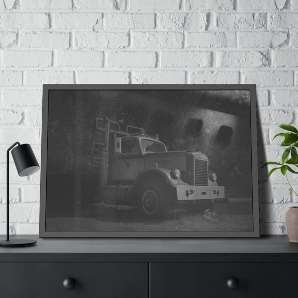 93854-367.jpg Logging Truck Framed Poster