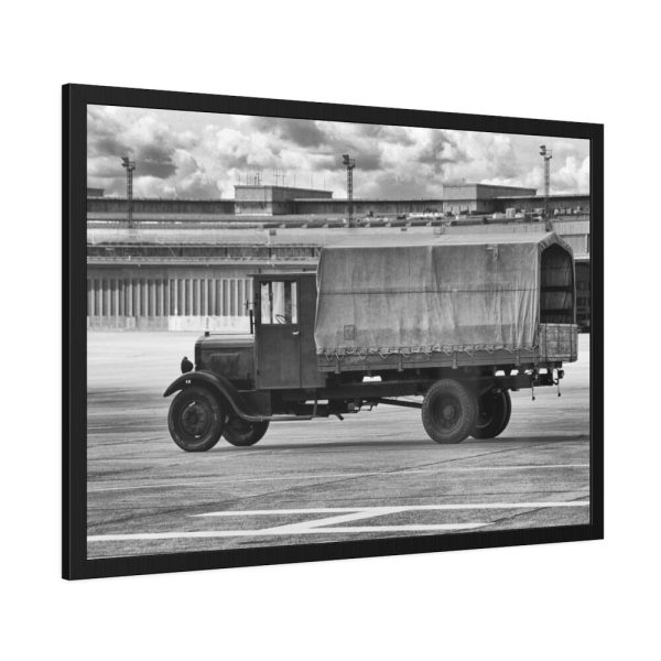Old Truck Blake and White Framed Poster