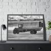 Old Truck Blake and White Framed Poster