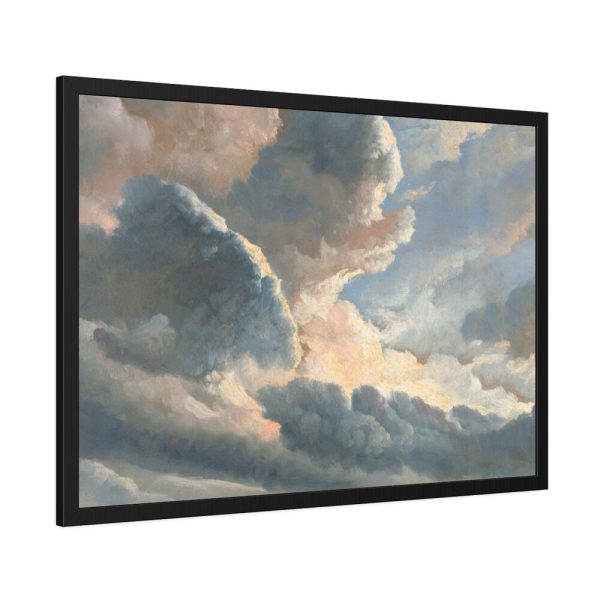 93854-397.jpg Study of Clouds with a Sunset by Simon Alexandre Clément Denis Framed Poster