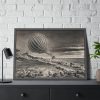 Descent of the Balloon Neptune Framed Poster