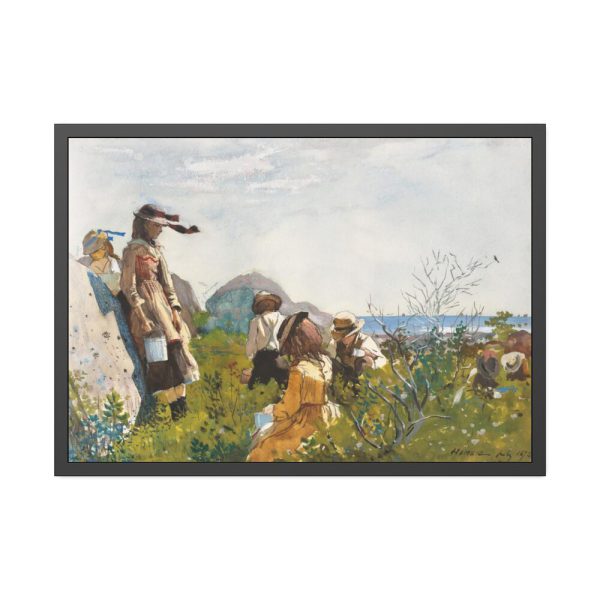 93854-424.jpg Berry Pickers by Winslow Homer Framed Poster