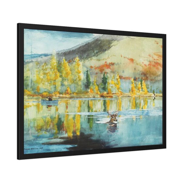 93854-429.jpg An October Day by Winslow Homer Framed Poster