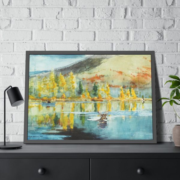 93854-431.jpg An October Day by Winslow Homer Framed Poster