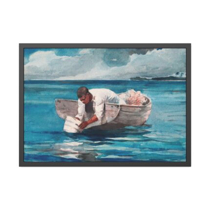 The Water Fan by Winslow Homer Framed Poster