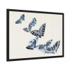 Japanese butterfly by Kamisaka Sekka's Cho senshu Framed Poster