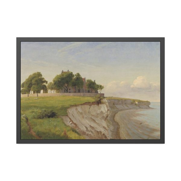 93855-104.jpg Højerup Church on Stevns Klint by P. C. Skovgaard Framed Poster