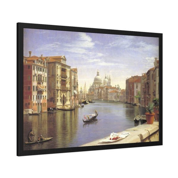 View of the Grand Canal, Venice by P. C. Skovgaard Framed Poster