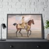 A Chestnut Horse at Exercise Framed Poster
