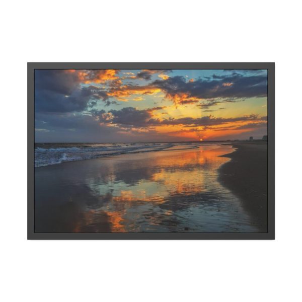 Caribbean Sea Sunset Framed Poster