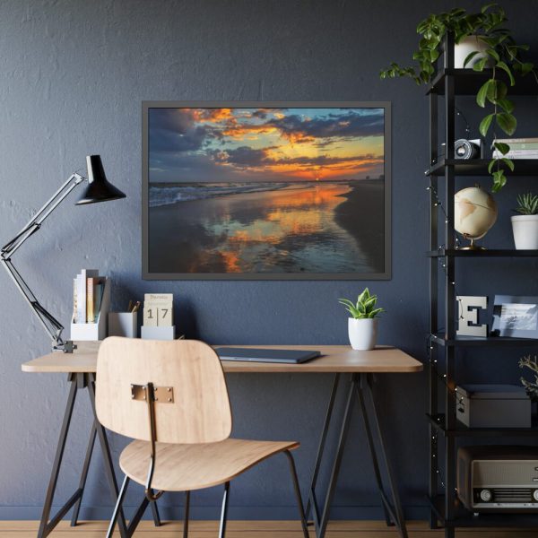 Caribbean Sea Sunset Framed Poster