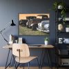 93855-134.jpg Antique Trucks and Cars Along the Road Framed Poster