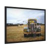 Car Field Old Truck Motor Framed Poster